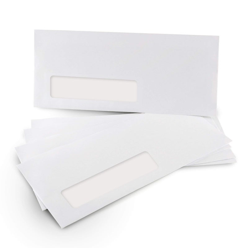 Aimoh #10 Single Left Window Envelopes -Gummed Closure -Size 4-1/8x9-1/2 Inches -24LB-500 Count(35410) - Image 2